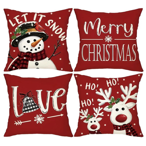Weihnachts kissenbezug rot - weihnachts,