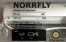 IKEA Norrfly Lichtleiste leuchte Lampe LED 67 Schrank Beleuchtung PAX 203.322.54