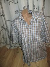 Cavenline Classics Hemd mit Brusttasche blau braun kariert Grösse Xl 43/44