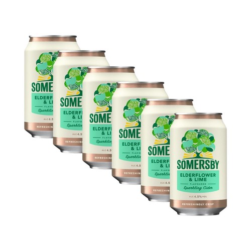 Somersby elderflower lime - 6x, &