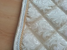 Schabracke Sattelunterlage Barock Champagner Hell XXL-lang Barocksattel