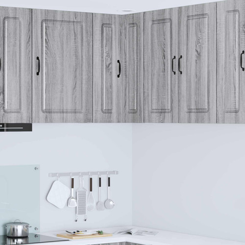 Küchenschrank aus holz grau - küchenschrank,