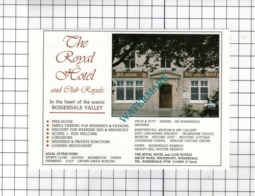 The royal hotel - hotel, bacup