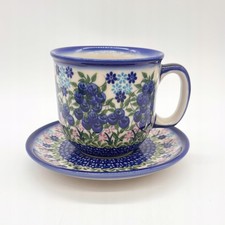 Tasse mit Untertasse Bunzlauer