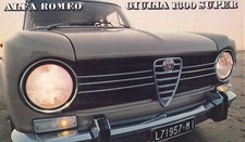 ALFA ROMEO GIULIA 1300 SUPER Limousine Oldtimer Prospekt Brochure 1971 Y