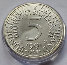 1 UNZE 999 SILBER - 5 DM /