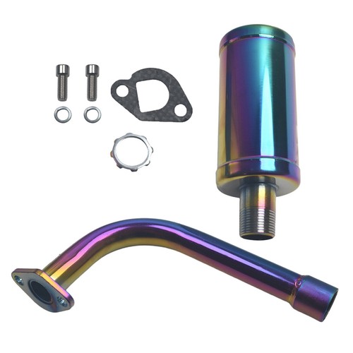 Colorful exhaust with muffler - exhaust,