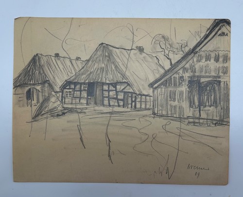 Zeichnung 1909 impressionist - zeichnung,