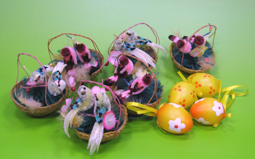 Osterdeko 10teilig körbchen - 10teilig,