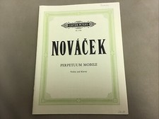 Ottokar Novacek - Perpetuum Mobile für Violine und Klavier Peters 2786, wie neu