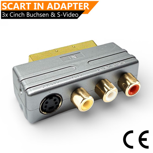 Scart adapter 2x audio - tv, in