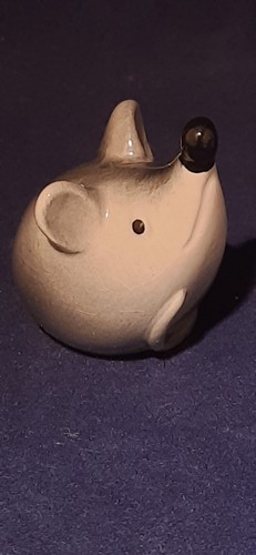 Kleine maus keramik - maus, grau