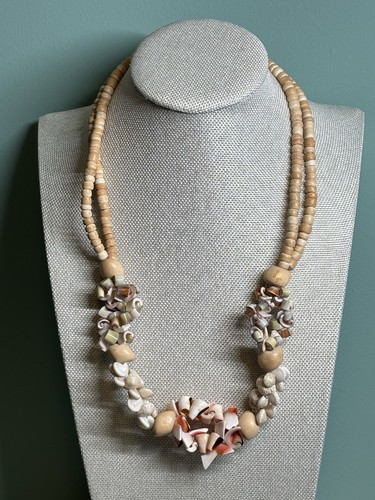 Vintage muschel halskette - vintage,