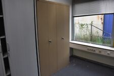 Bolte Metallschrank, 5 OH 194,5x117cm, beige, 2x Falttüren, gebraucht       