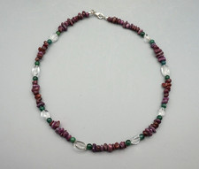 Kette Halskette RUBIN