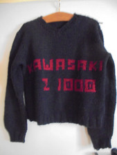Kawasaki Z 1000 Pullover handgestrickt 80er/90er Jahre