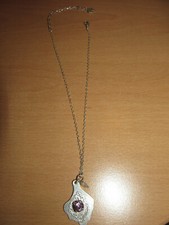 PILGRIM Kette Halskette Collier rosa silber Top Damen Blatt Leaf