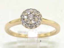 Brillant Ring 585 Gelbgold 14Kt Gold 20 Brillanten total  0,25ct Top Crystal Si