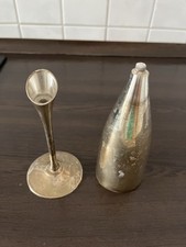 Sektglässer ANTIK Sektkelch Messing Vintage Kelch aus Silber und Messing