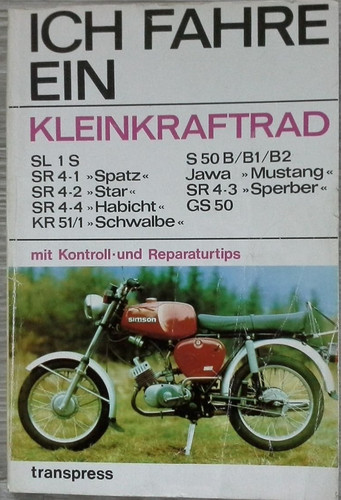 Ich fahre ein kleinkraftrad - ich,