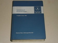 Tabellenbuch Mercedes Benz PKW