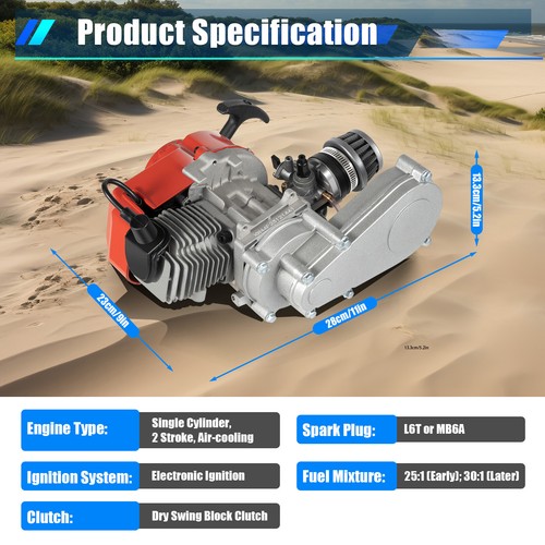 Aluminum takt motor - 2, 49cc