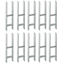 10x Pfostenanker H-Anker 121