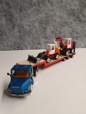 siku 3911 Scania 143 H mit 2225 O+K Mobilbagger+1924 Radlader 1:55-90 iger Jahre