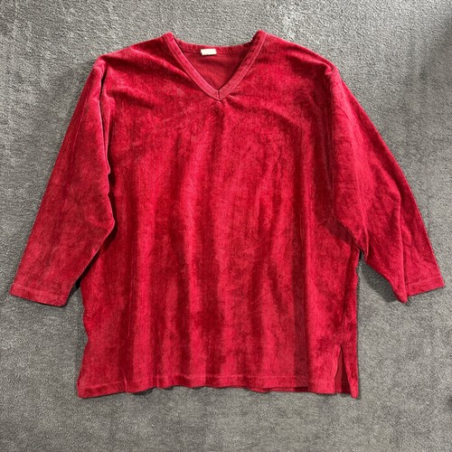 Vintage cord pullover rot - cord,