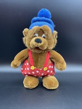 Petzi Bär Stofftier Plüsch Figur ~26cm Original Igel TV Serie Rasmus Klump rar