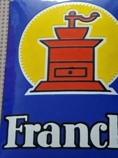 Emailleschild Kaffee Franck