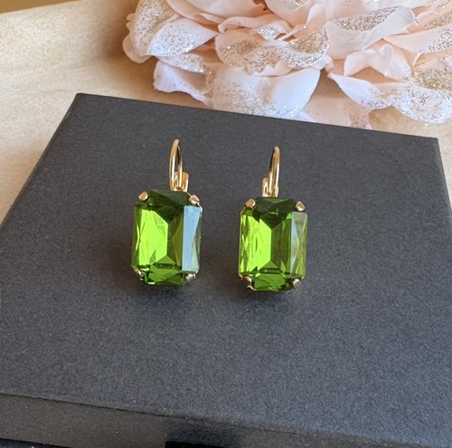Ohrringe mit swarovski olive - mit,