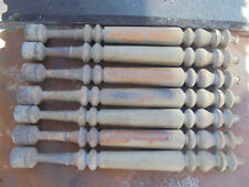 31974 7 Treppensäulen Staketen Gründerzeit Hartholz gelackt Stakete Geländer 73