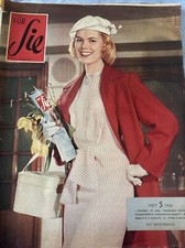 FÜR SIE alte Mode- Frauenzeitschrift  5/1958. Lourdes, Adoption,Mode, Schneidern