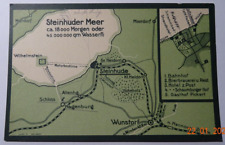 AK Landkarte Steinhuder Meer