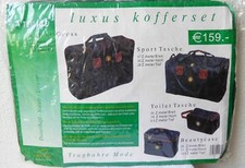 Kofferset LUXUS 4 Teile / Koffer groß/ Sporttasche/Toilettentasche/Beautycase