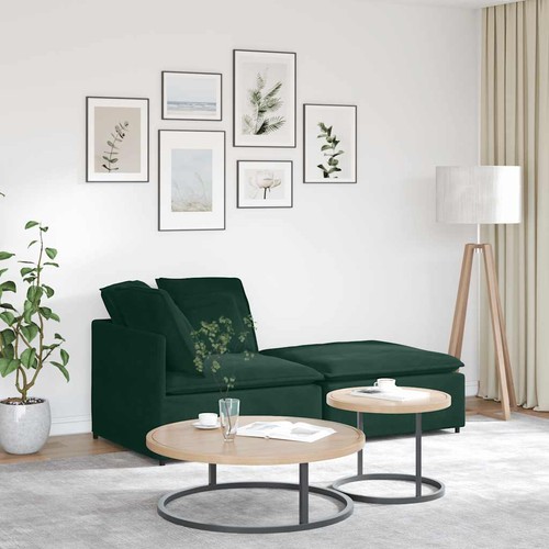 Modulares sofa mit fußhocker - modulares,
