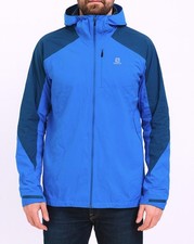 Salomon Jacke Herren Gr.L Climawind Bonatti Windjacke Outdoorjacke Blau 154495