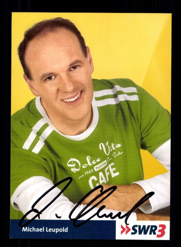 Michael leupold autogrammkarte - michael,