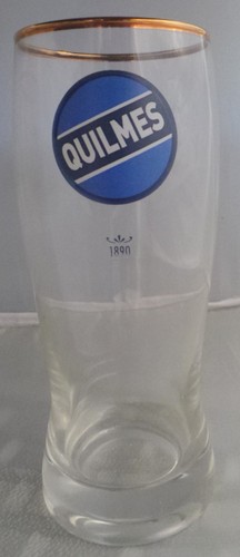 Glas quilmes bier - glas,