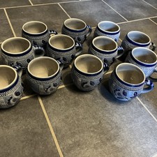 Alte Bowle Becher Steingut