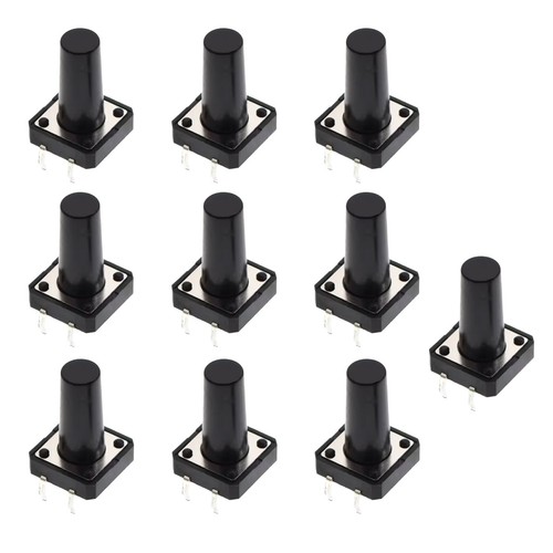 10x taster 12x12x18mm - 12x12x18mm, –