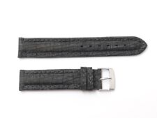 Junghans Uhrenarmband Grau 18 mm Watch Strap Dornschliee Silber Farbig NOS 