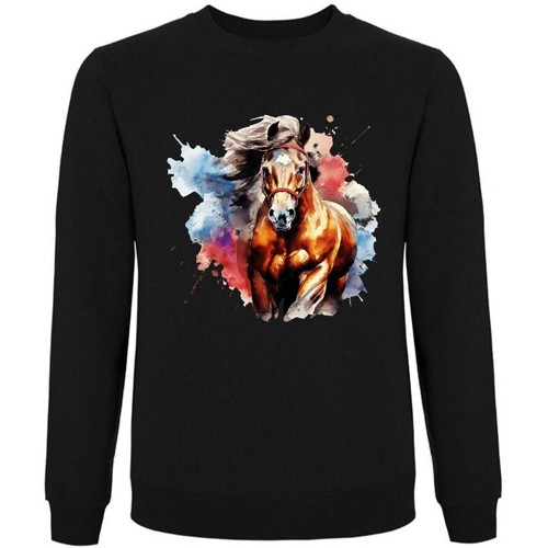 Sweatshirt schwarz pferde - sweatshirt,