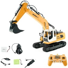  Double Eagle E561-003 RC Bagger mit Metallschaufel und 2 x Anbauaustrüstung