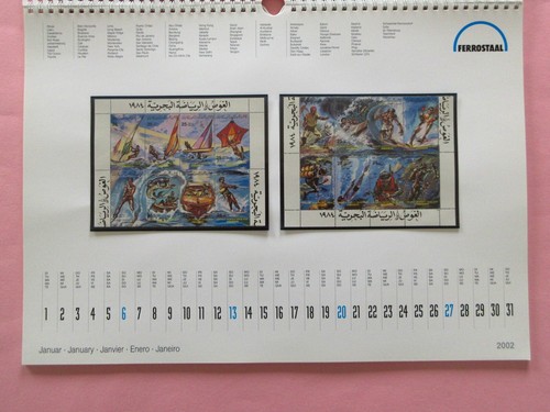Kalender briefmarkenkalender - kalender,