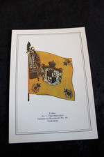 Postkarte Fahne II./7. Thüringisches Infanterie-Reg. Nr. 96 Vorderseite
