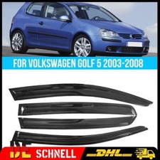 Schwarz Für VW GOLF 5 2003-2008 Windabweiser Regenabweiser 4-tlg Set