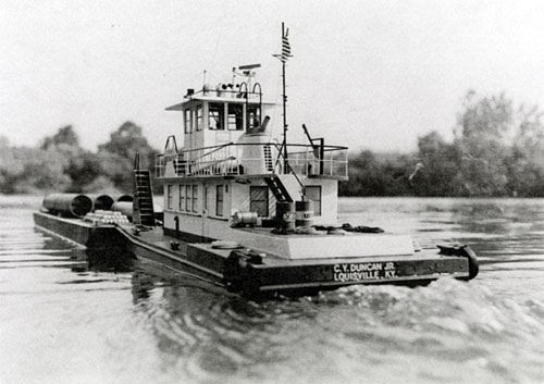 Generic diesel river towboat - generic,