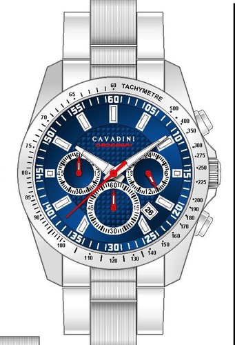 Herrenuhr cavadini chronograph - cavadini,
